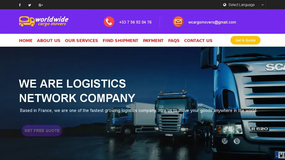 Screenshot of