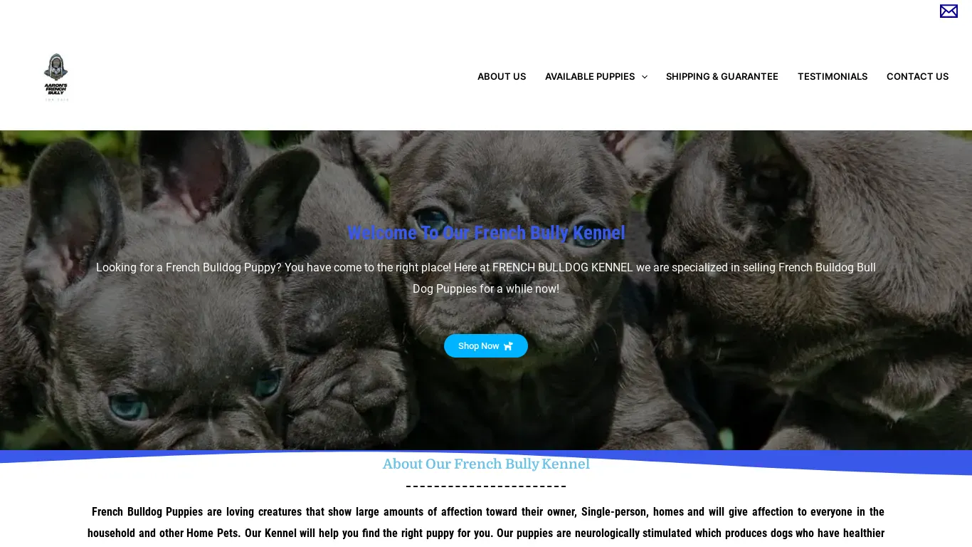 is aaronsfrenchbully.com legit? screenshot