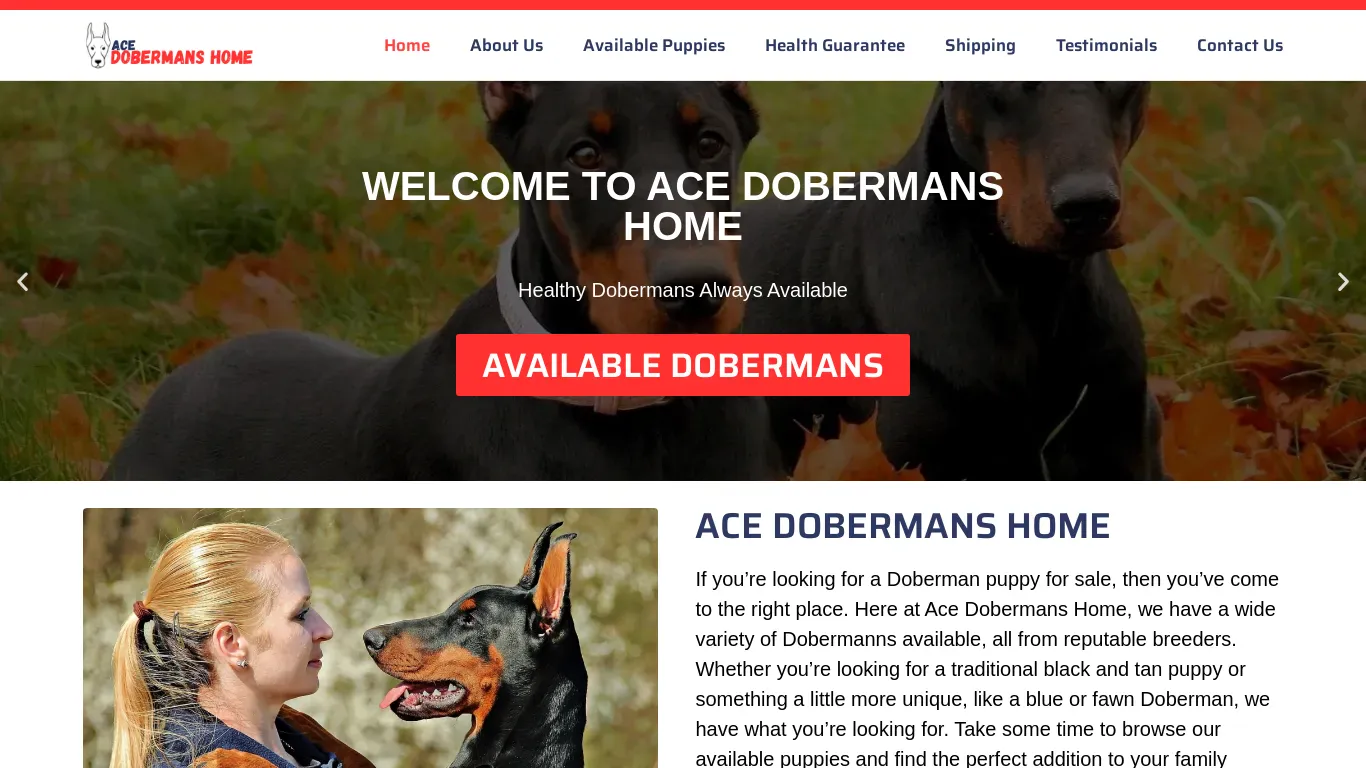 is Ace Dobermans Home – Ace Dobermans Home legit? screenshot