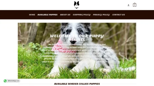 A screenshot of Acepuppies.com