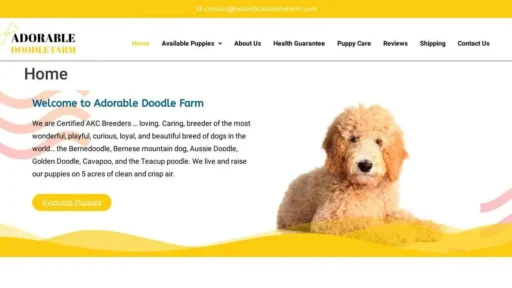 A screenshot of Genlanfamilystbernard.com