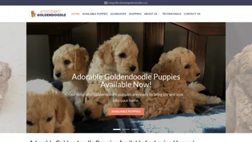 A screenshot of Affectionategoldendoodle.com