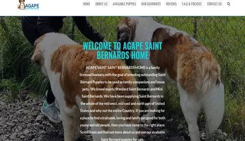 A screenshot of Genlanfamilystbernard.com