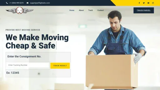 A screenshot of Airflightvets.com