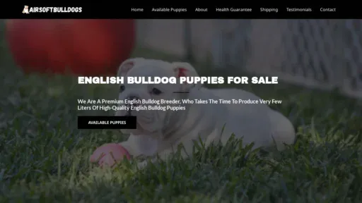 A screenshot of Airsoftbulldogs.com