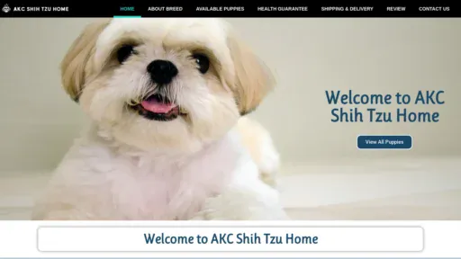A screenshot of Akcshihzuhome.com