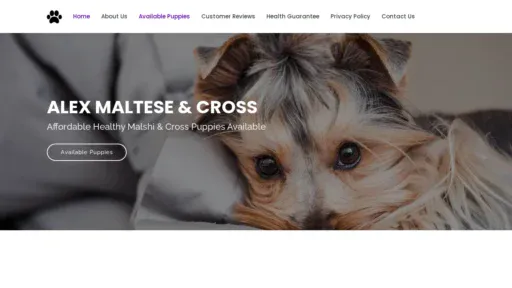 A screenshot of Alexmalteseandcross.com