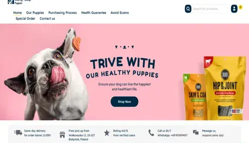 A screenshot of Genlanfamilystbernard.com