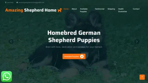 A screenshot of Amazingshepherdhome.info