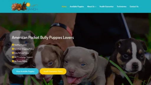 A screenshot of Americapocketbullylovers.com