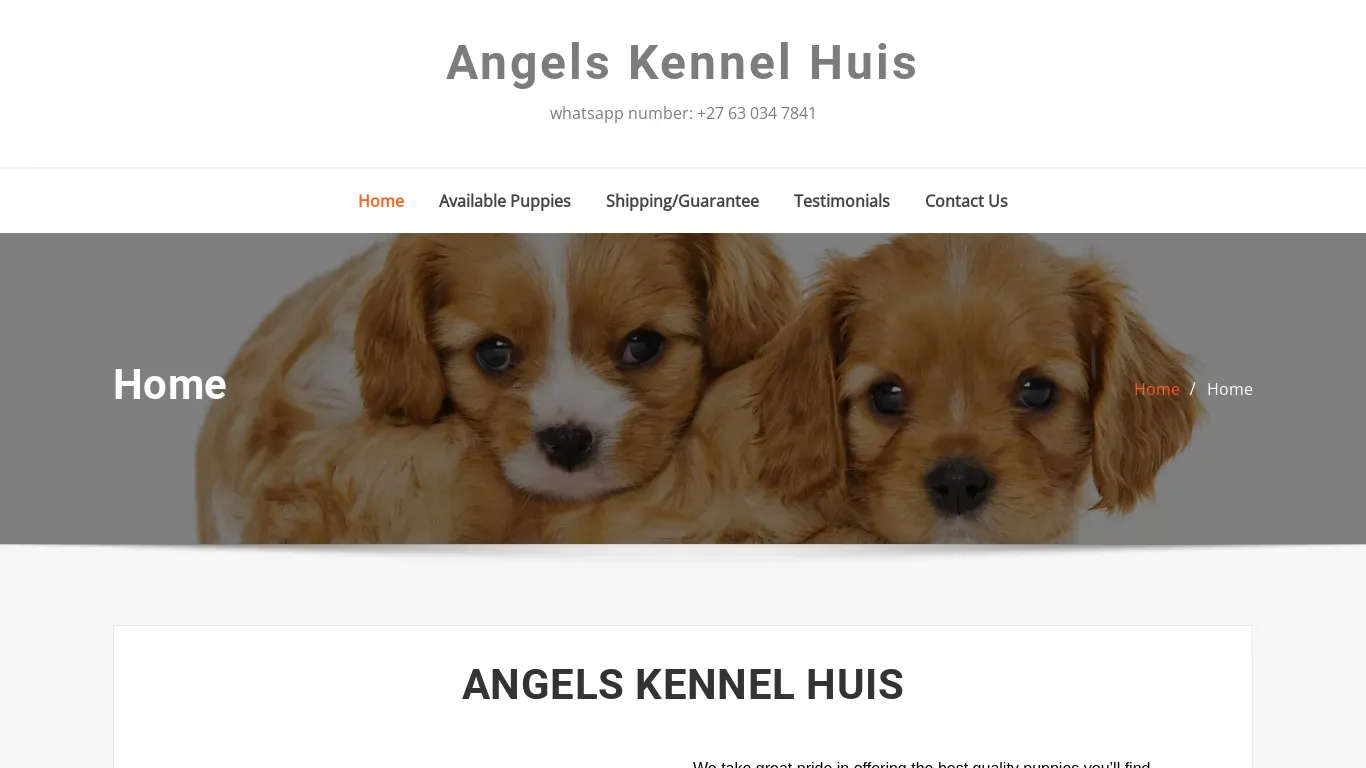 is angelskennelhuis.co.za legit? screenshot