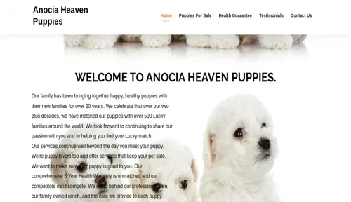 A screenshot of Genlanfamilystbernard.com