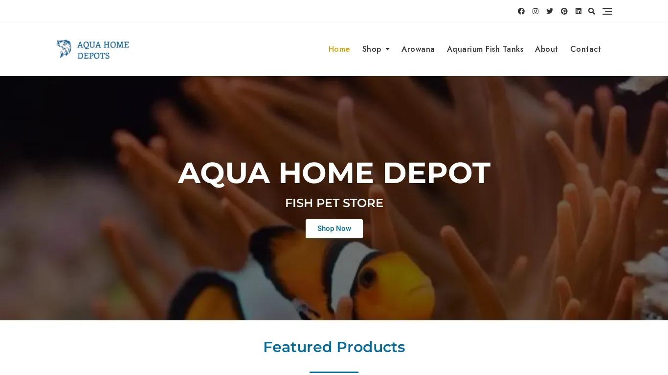 is Home | Aqua Home Depot | FISH PET STORE legit? screenshot