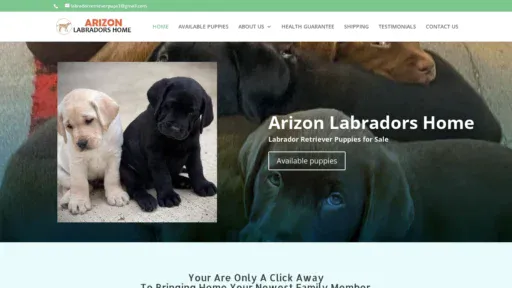 A screenshot of Arizonlabradorshome.com