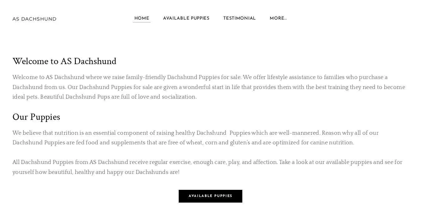 is asdachshund.com legit? screenshot