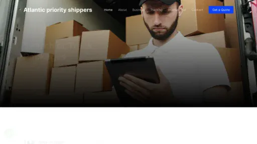 A screenshot of Atlanticpriorityshippers.com