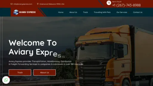 A screenshot of Aviaryexpress.com