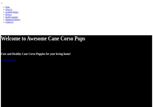 is awesomecanecorsopups.com legit? screenshot