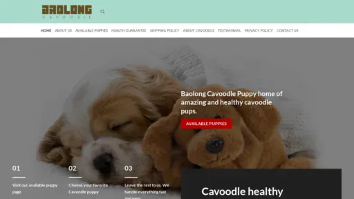 A screenshot of Baolongcavoodles.com