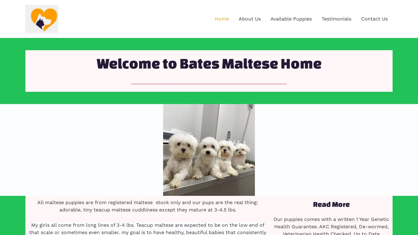 is batesmaltesehome.com legit? screenshot