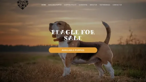A screenshot of Beaglepuppyhaven.com