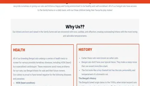 A screenshot of Genlanfamilystbernard.com