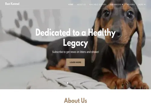is benkennel.com legit? screenshot