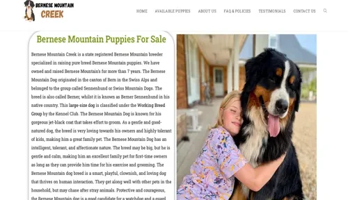 A screenshot of Genlanfamilystbernard.com