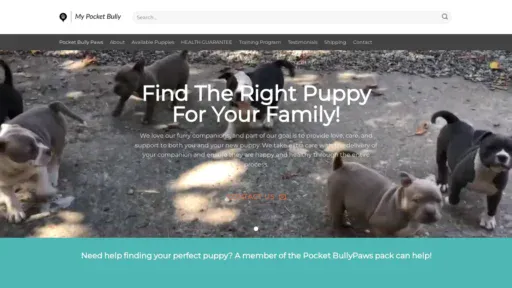 A screenshot of Bestpocketbullies.com