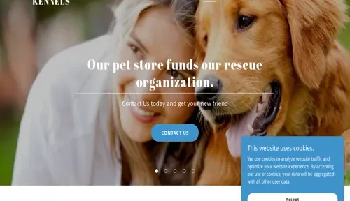 A screenshot of Genlanfamilystbernard.com