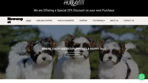 A screenshot of Biewerspot.com