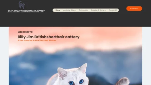 A screenshot of Billyjimbritishshorthaircatter.com