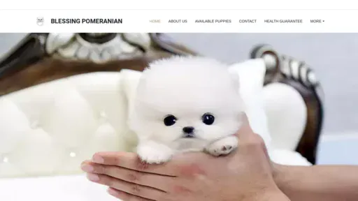 A screenshot of Blessingteacuppom4home.com
