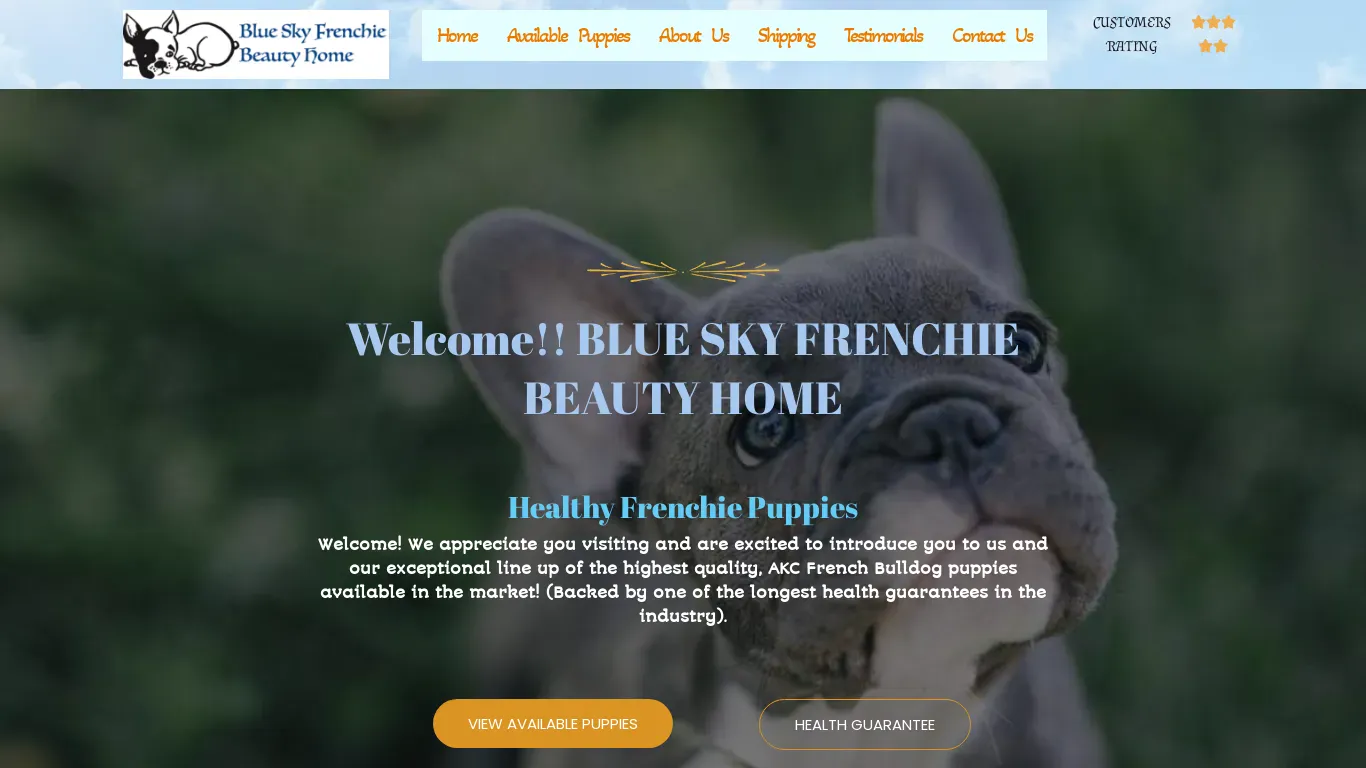 is blueskyfrenchiebeautyhome.com legit? screenshot