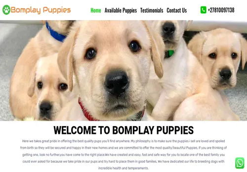 is bomplaypuppies.co.za legit? screenshot