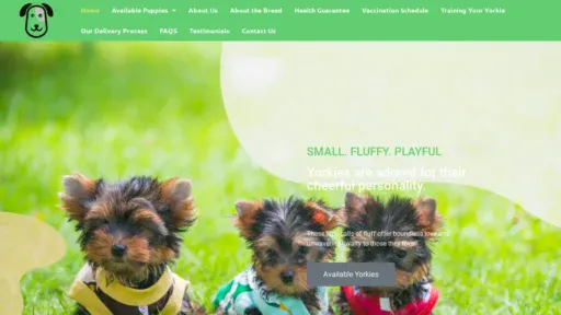 A screenshot of Brandtteacyorkie.com