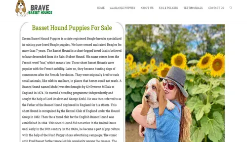 A screenshot of Genlanfamilystbernard.com