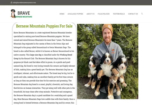 is bravebernesemountains.com legit? screenshot