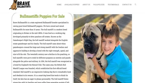 A screenshot of Genlanfamilystbernard.com