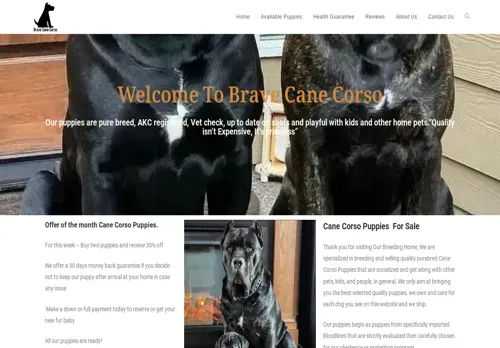 is bravecanecorso.com legit? screenshot
