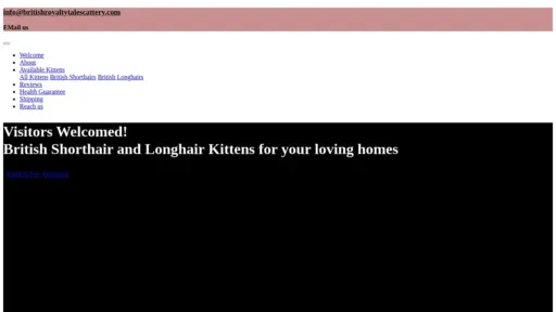 A screenshot of Britishroyaltytalescattery.com