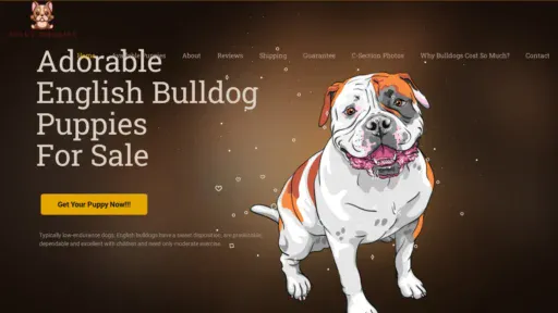 A screenshot of Bullydoggies.com