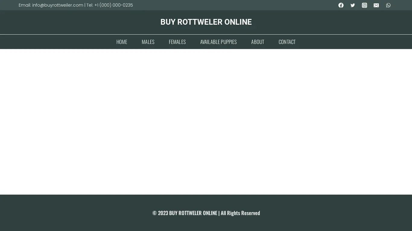 is BUY ROTTWELER ONLINE – Buy German Rottweiler Online legit? screenshot