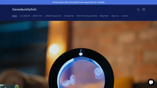 A screenshot of Canada-jellyfish.com