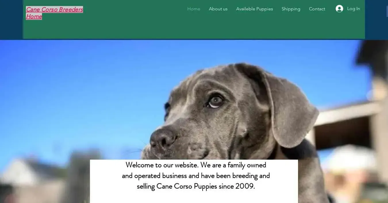 is canecorsobreedershome.com legit? screenshot