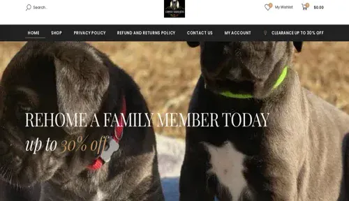 A screenshot of Genlanfamilystbernard.com