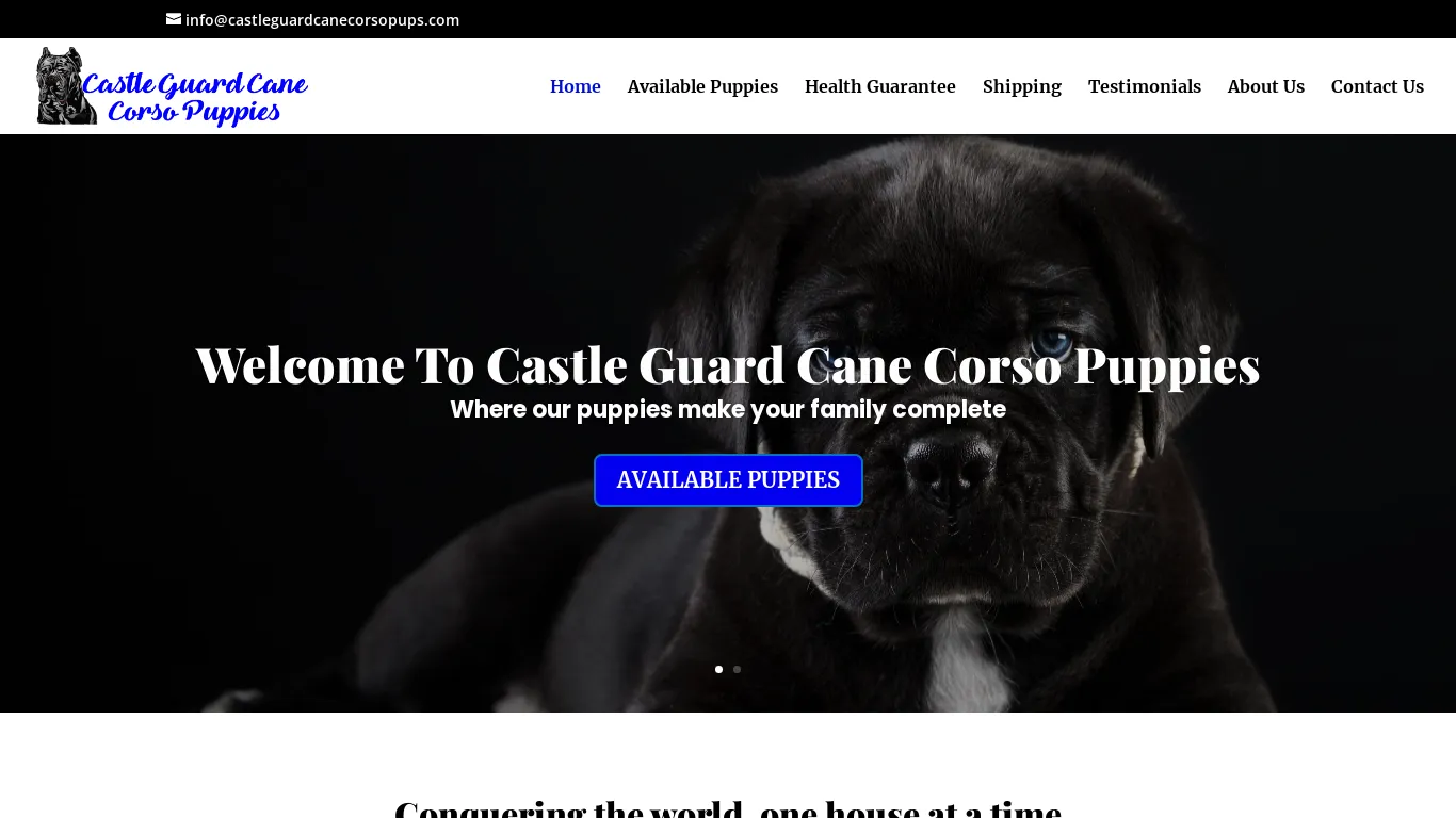 is castleguardcanecorsopups.com legit? screenshot
