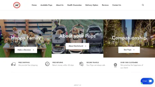 A screenshot of Cathydachshund.com