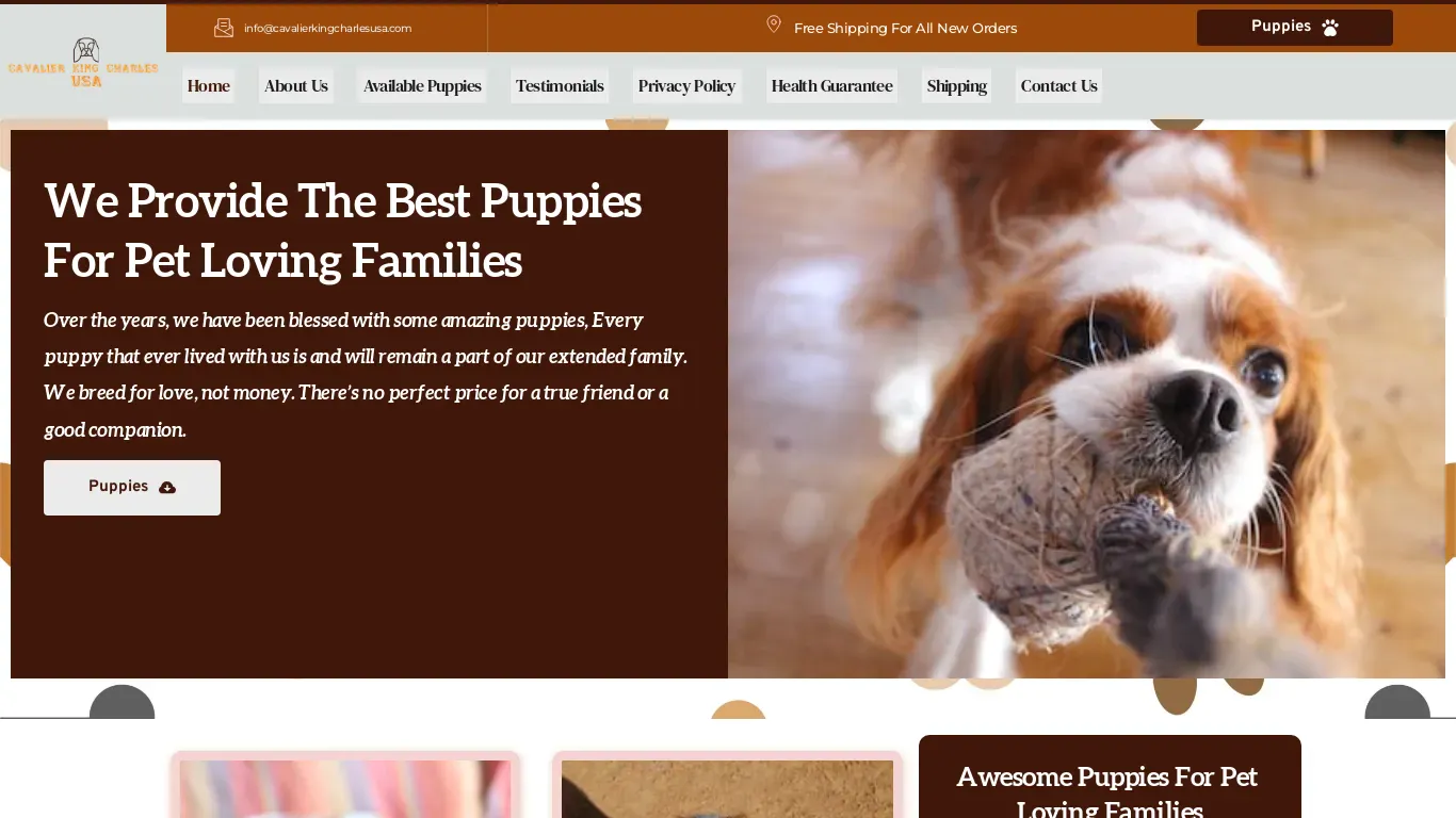 is cavalierkingcharlesusa.com legit? screenshot