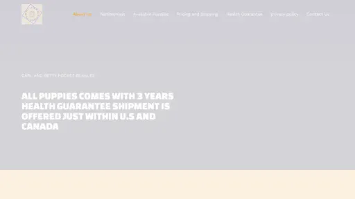 A screenshot of Cbpocketbeagles.com